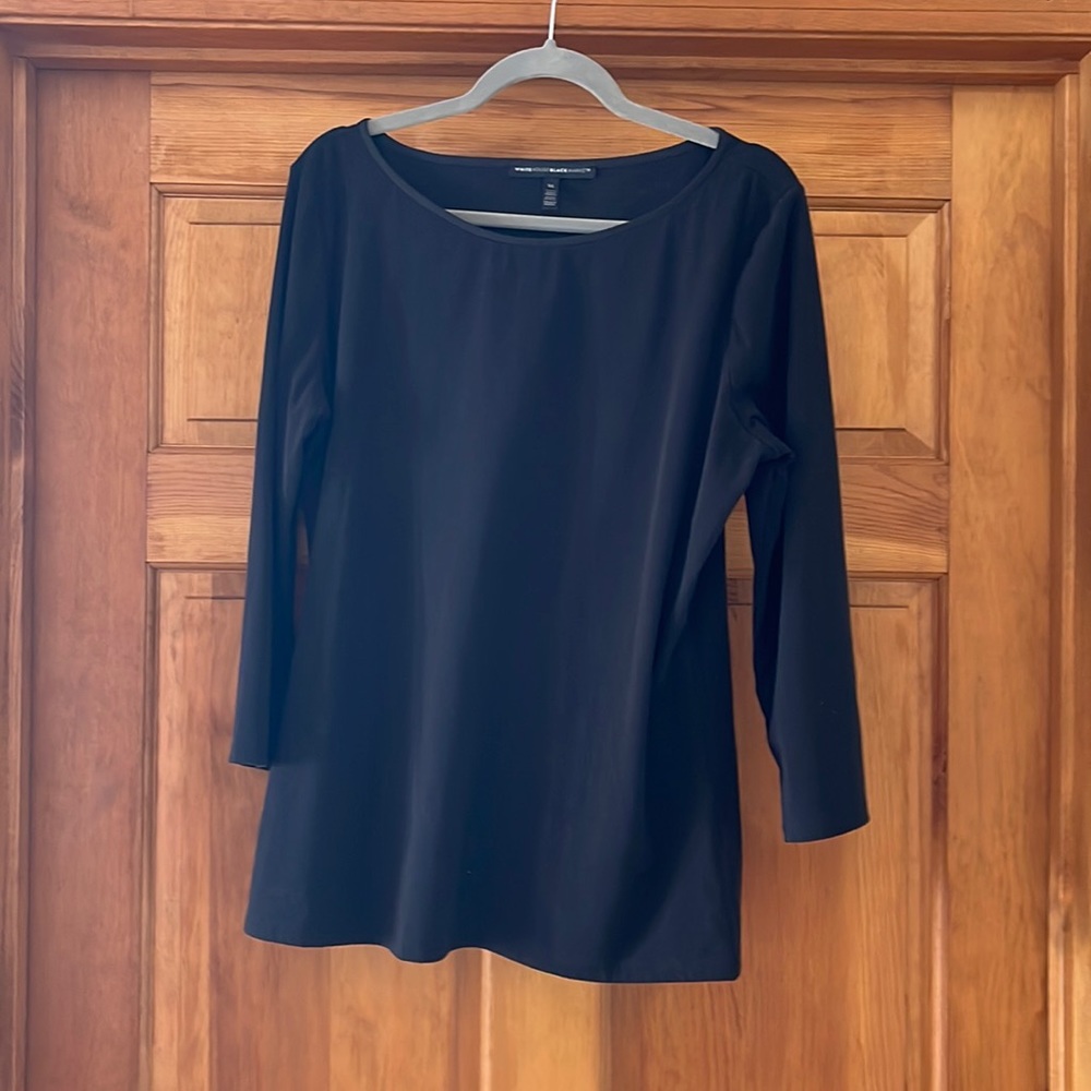 ⚪️🖤White House Black Market Women’s Cotton/Spandex Shirt